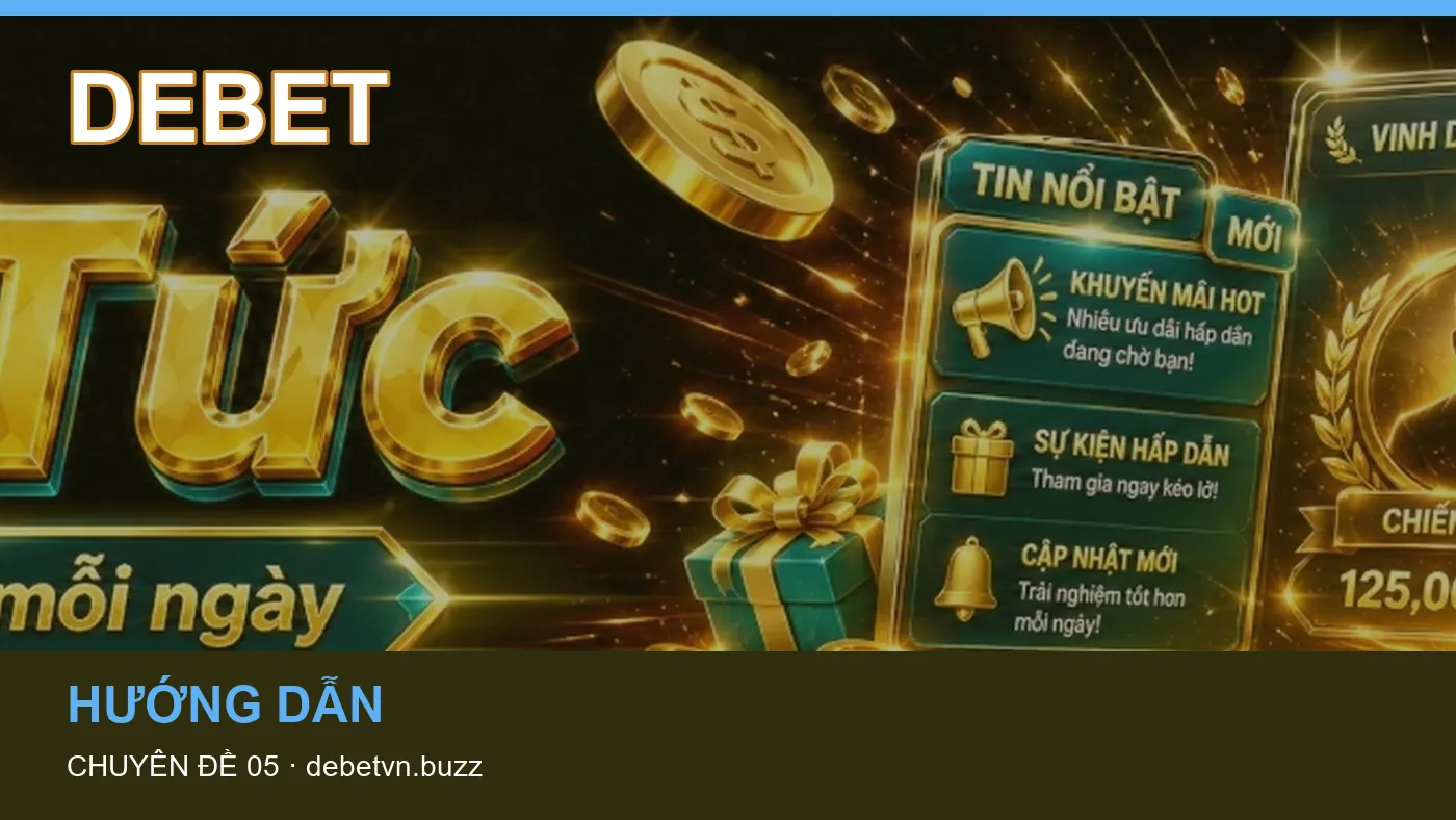 Cách bắt đầu đọc chuyên mục Tải app trên DEBET
